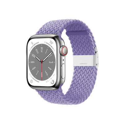Pasek Pleciony Do Apple Watch 38 / 40 / 41 mm Crong Wave Band Fioletowy
