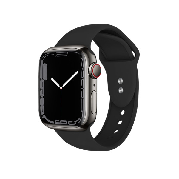 Pasek Do Apple Watch 42 / 44 / 45 / 49 mm Crong Liquid Czarny