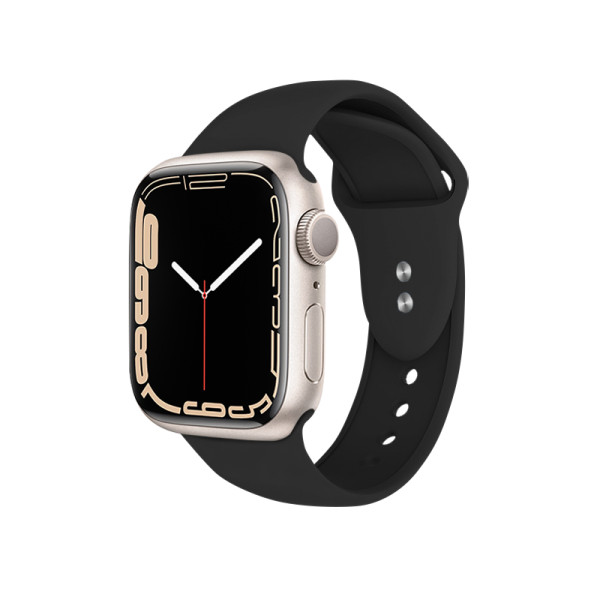 Pasek Do Apple Watch 42 / 44 / 45 / 49 mm Crong Liquid Czarny