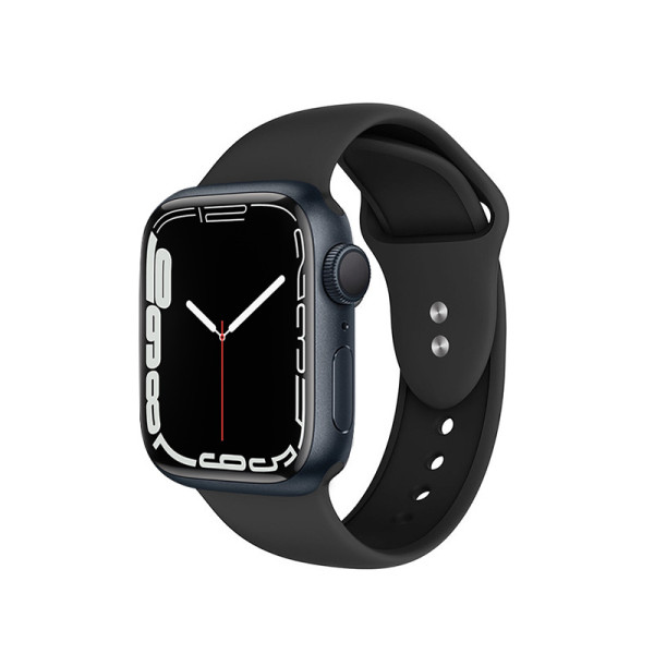 Pasek Do Apple Watch 42 / 44 / 45 / 49 mm Crong Liquid Czarny