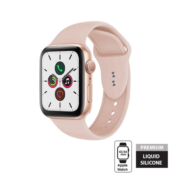 Pasek Do Apple Watch 42 / 44 / 45 / 49 mm Crong Liquid Różowy