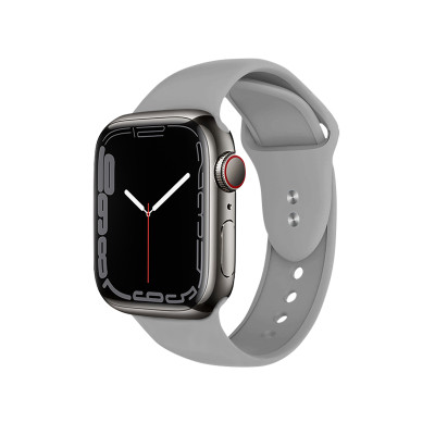 Pasek Do Apple Watch 42 / 44 / 45 / 49 mm Crong Liquid Szary