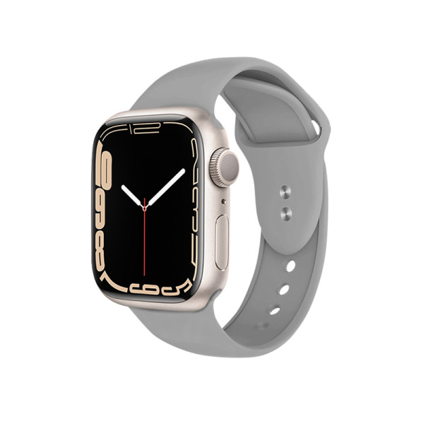 Pasek Do Apple Watch 42 / 44 / 45 / 49 mm Crong Liquid Szary