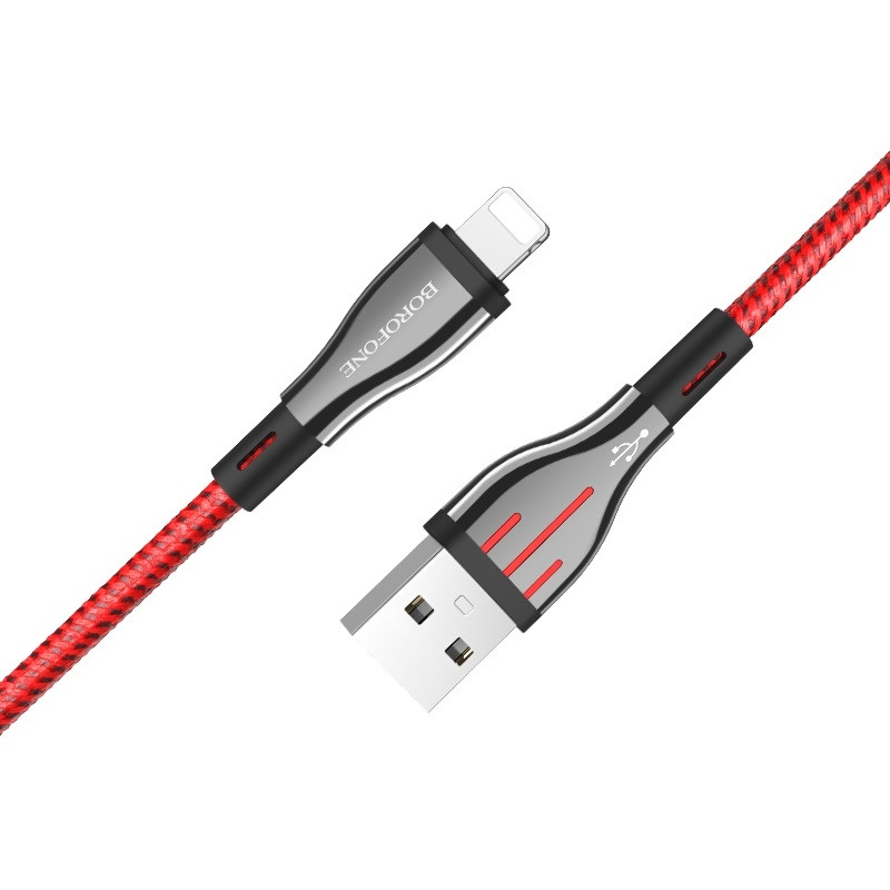 Kabel Połączeniowy USB Do Lightning 1.2 m Borofone Highway Czarny
