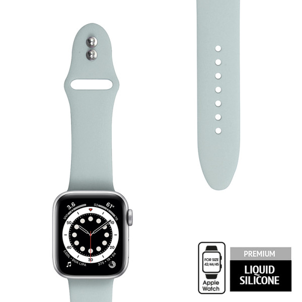 Pasek Do Apple Watch 42 / 44 / 45 / 49 mm Crong Liquid Zielony