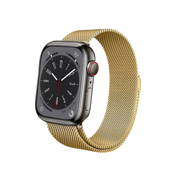 Bransoletka Ze Stali Nierdzewnej Do Apple Watch 42 / 44 / 45 / 49 mm Crong Milano Steel Złoty