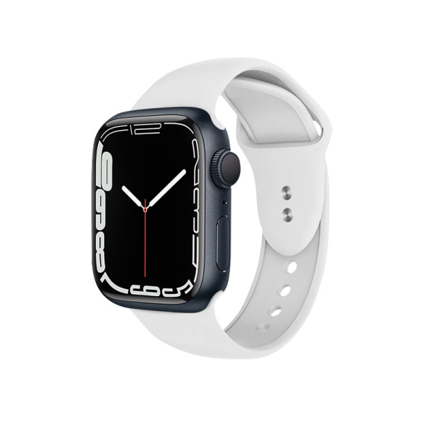 Pasek Do Apple Watch 42 / 44 / 45 / 49 mm Crong Liquid Biały