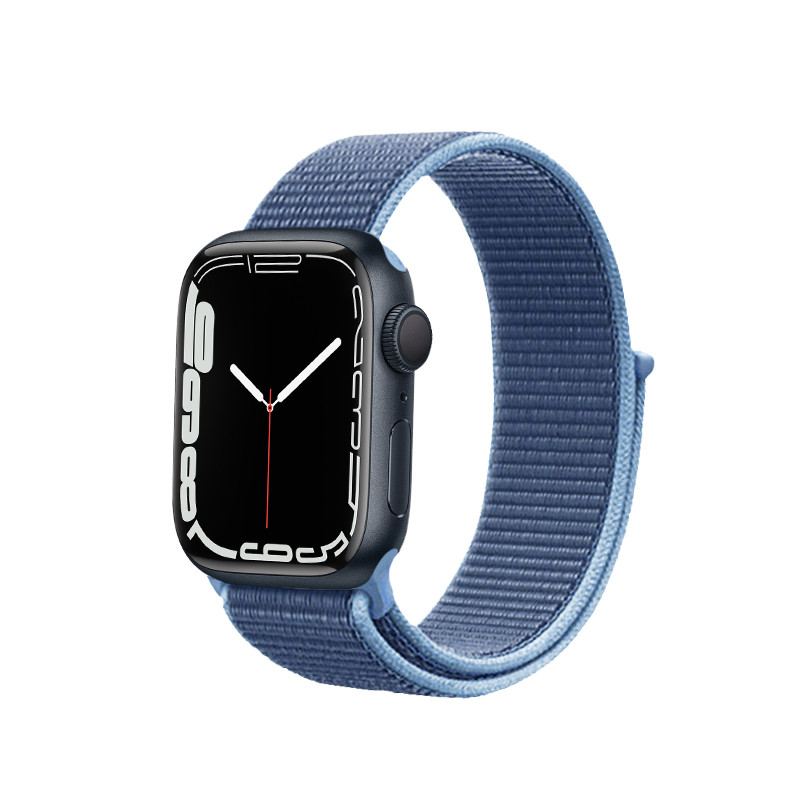 Pasek Sportowy Do Apple Watch 42 / 44 / 45 / 49 mm Crong Nylon Niebieski