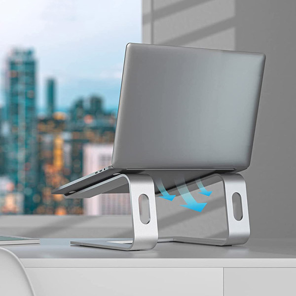 Podstawka Aluminiowa Do Laptopa Crong Alubench Srebrny