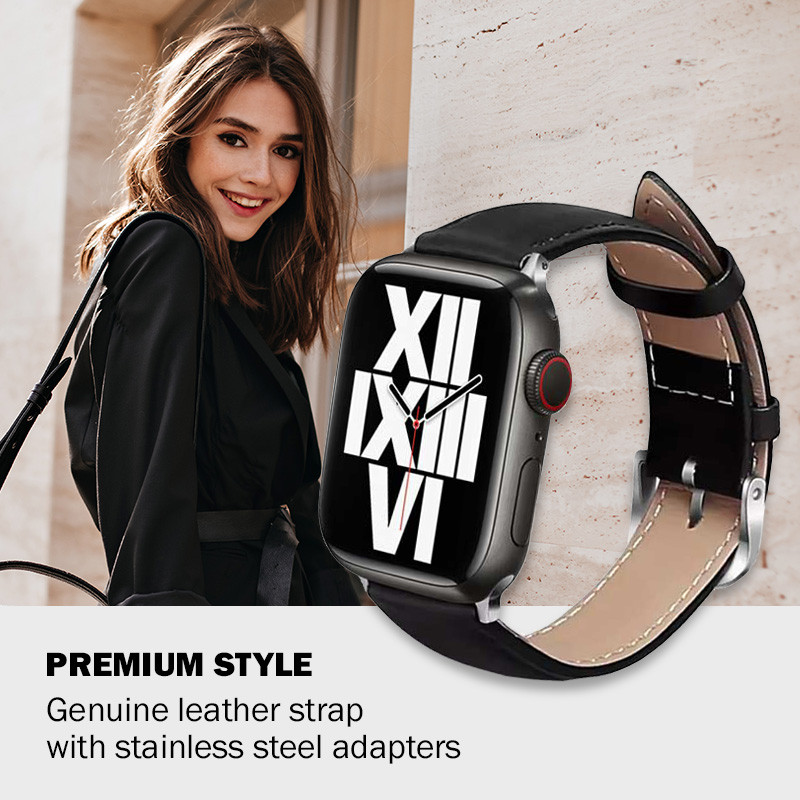 Pasek Z Naturalnej Skóry Do Apple Watch 42 / 44...