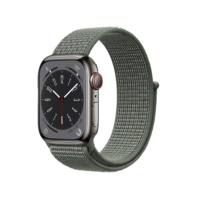 Pasek Sportowy Do Apple Watch 42 / 44 / 45 / 49 mm Crong Nylon Zielony