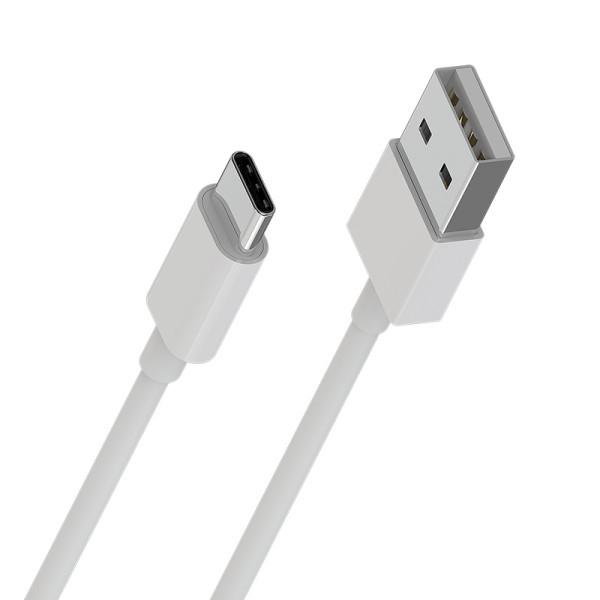 Kabel USB-A Do USB-C Zapakowany W Tubę. 1m Borofone Biały