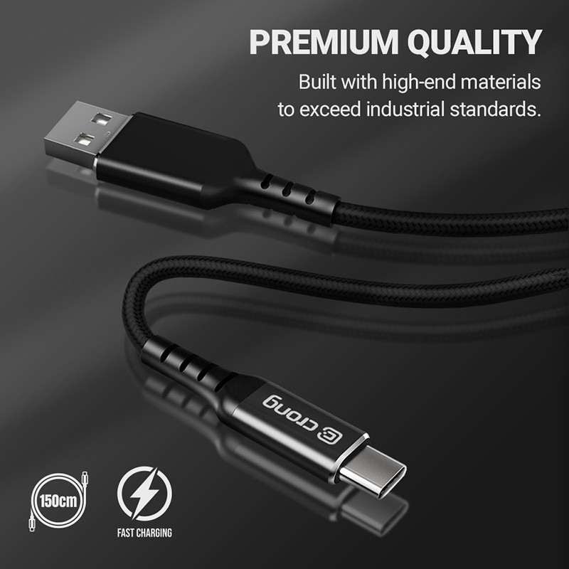 Kabel 60 W 3A USB-A Do USB-C Fast Charging 150...