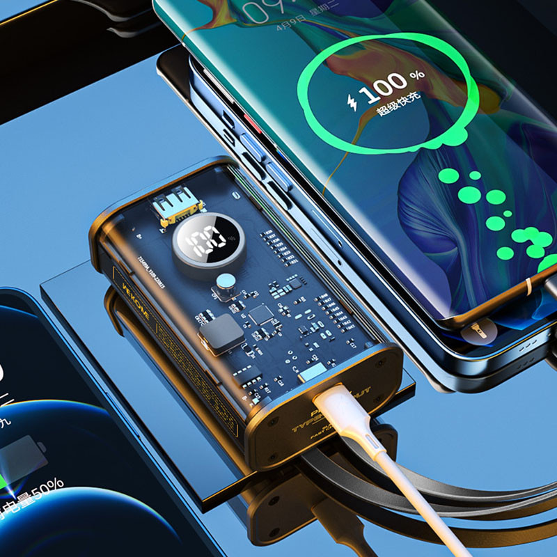 Powerbank 10000 mAh Fast Charging Z Wbudowanym...