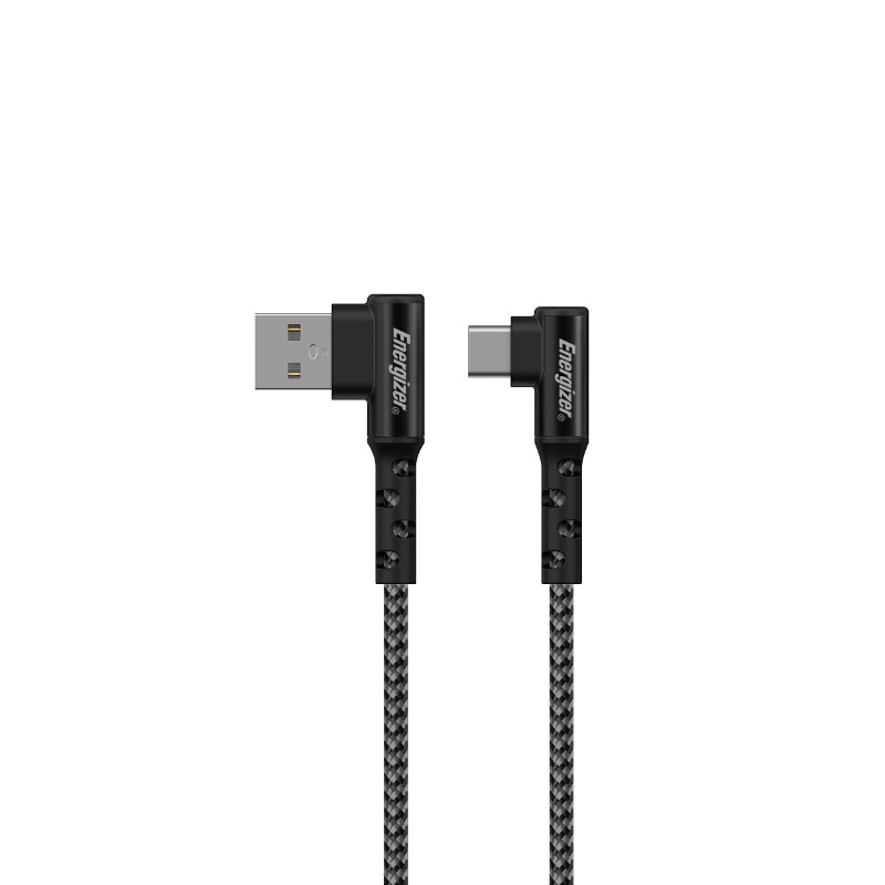 Kabel Gamingowy USB-A Do USB-C 90° 2 m Energizer Ultimate Czarny