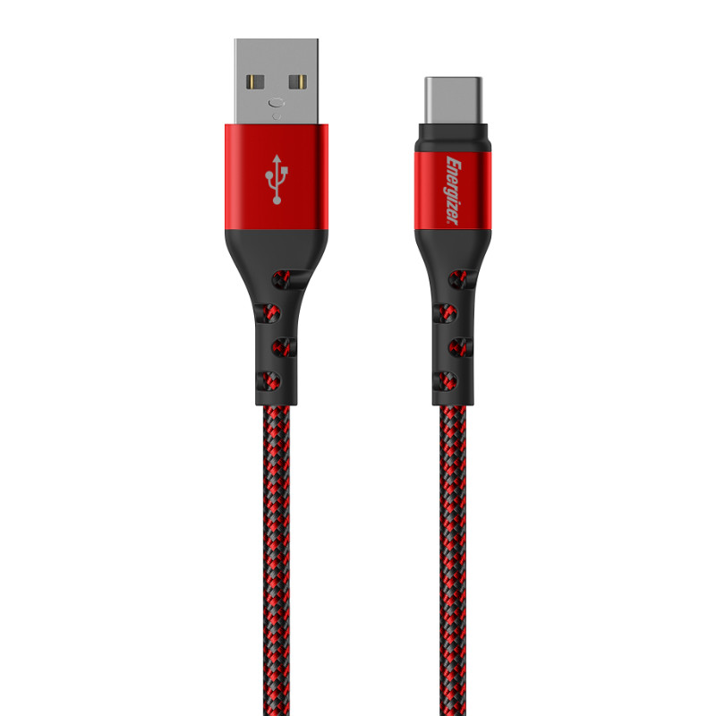 Kabel Połączeniowy USB-A Do USB-C 2 m Energizer Ultimate Czerwony