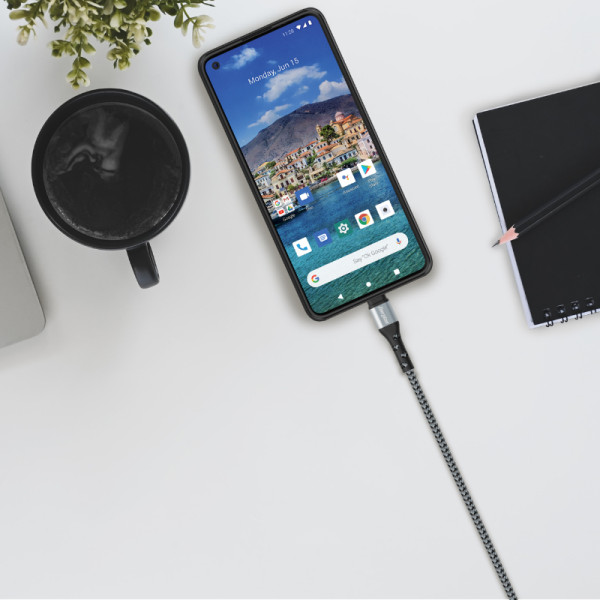 Kabel Połączeniowy USB-A Do USB-C 2 m Energizer Ultimate Srebrny