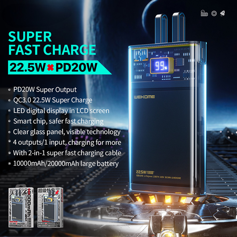 Powerbank 20000 mAh Super Charging Z Wbudowanym...