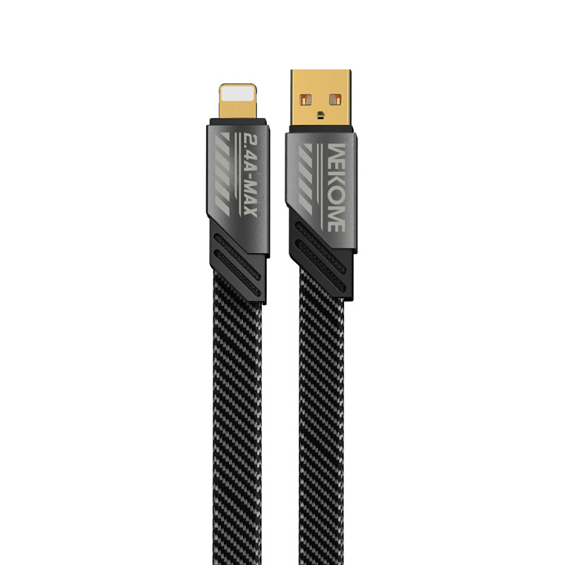 Kabel Połączeniowy USB-A Do Lightning Fast Charging 1 m Wekome Wdc - 190 Mecha Series Szary