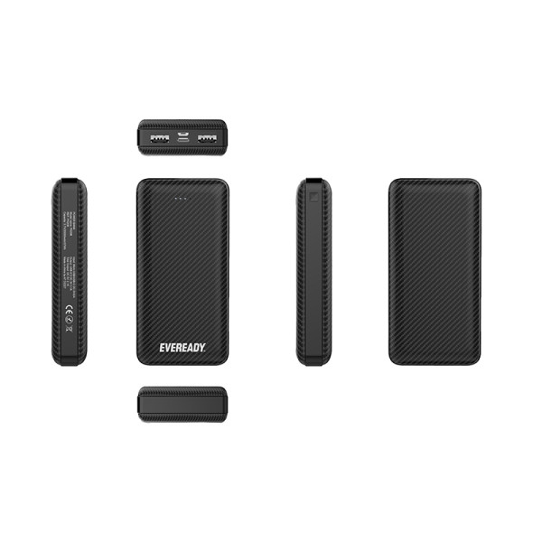 Powerbank 20000 mAh 2x USB-A Eveready PX20B Czarny
