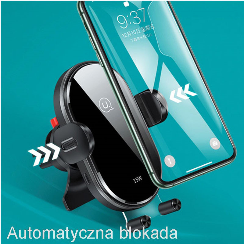 Uchwyt Samochodowy Z Ładowaniem Bezprzewodowym...