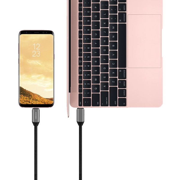 Kabel 100 W 5A USB-C ( Power Delivery ) 100 cm Momax Elite Link Czarny