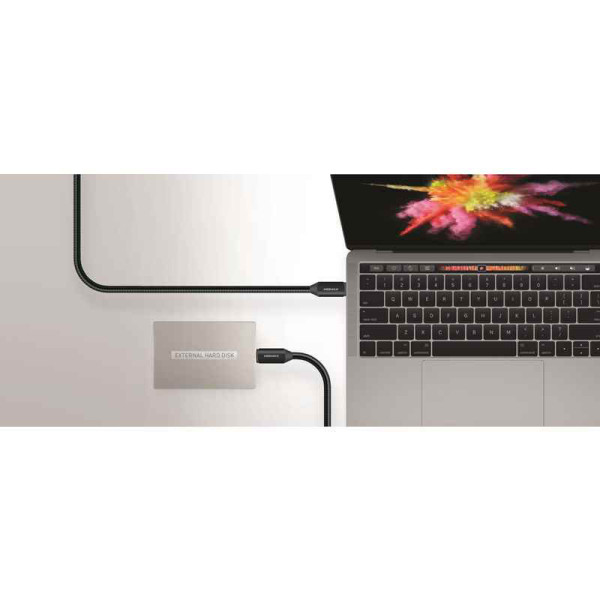 Kabel 100 W 5A USB-C ( Power Delivery ) 100 cm Momax Elite Link Czarny