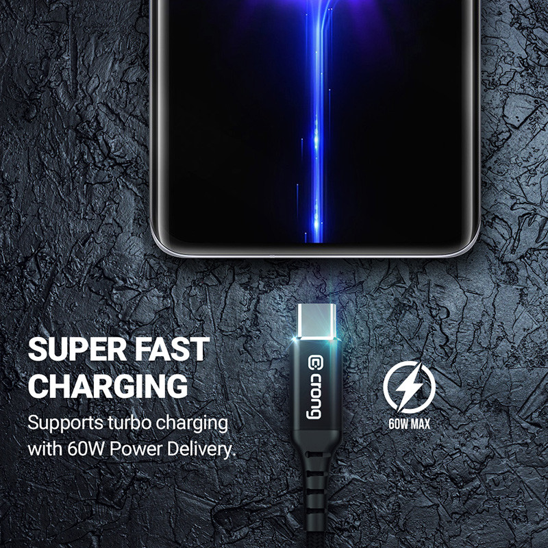 Kabel 60 W 3A USB-C Do USB-C Fast Charging 150...