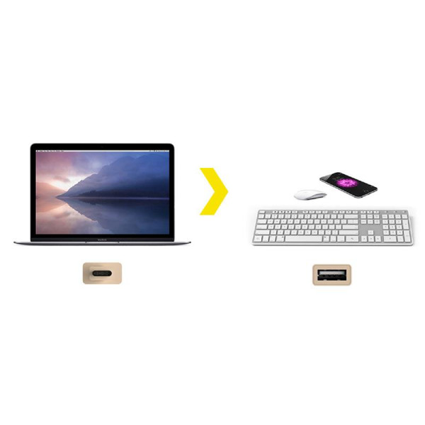 Przejściówka Durabraid™ Aluminium Z USB-C Na USB 3.0 Typ A Kanex Szary