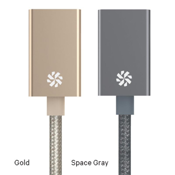Przejściówka Durabraid™ Aluminium Z USB-C Na USB 3.0 Typ A Kanex Szary