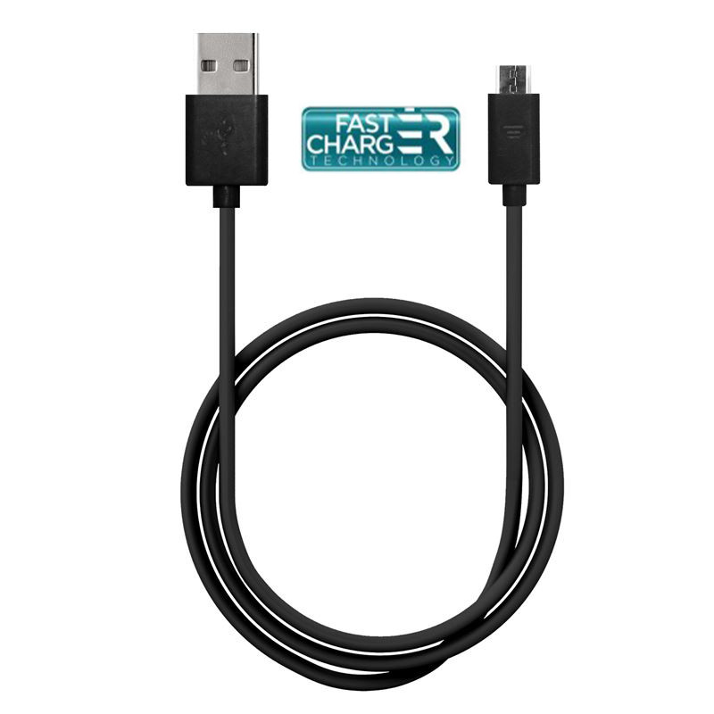 Kabel Połączeniowy USB Na Micro USB. 1A. 1 m Puro Plain Cable Czarny