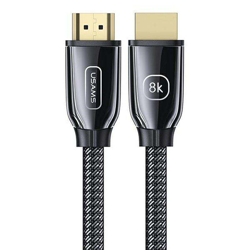 Kabel HDMI - HDMI 2.1 2 m Z Obsługą 8K 60 Hz / 4K 120 Hz Usams Us-Sj497 Czarny