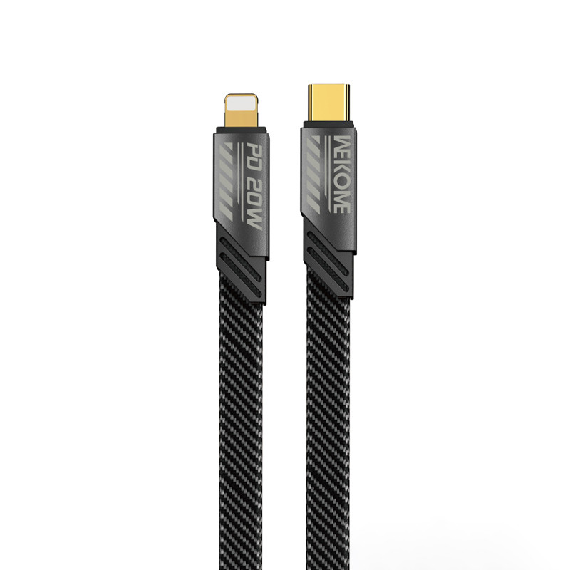 Kabel Połączeniowy USB-C Do Lightning PD 20 W 1 m Wekome Wdc - 191 mecha Series Szary