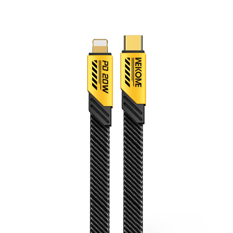 Kabel Połączeniowy USB-C Do Lightning PD 20 W 1 m Wekome Wdc - 191 mecha Series Żółty