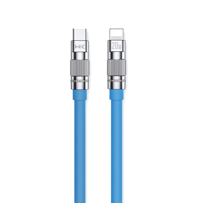 Kabel Połączeniowy USB-C Do Lightning Fast Charging PD 20 W 1.2 m Wekome WDC-187 Wingle Series Niebieski