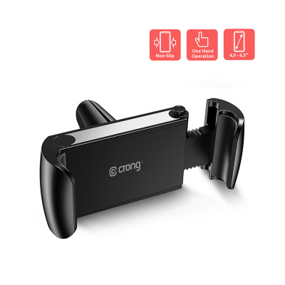 Uchwyt Uniwersalny Samochodowy Do Telefonu 4 " - 6.5'' Crong Universal Smart Car Holder Czarny