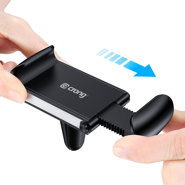 Uchwyt Uniwersalny Samochodowy Do Telefonu 4 " - 6.5'' Crong Universal Smart Car Holder Czarny