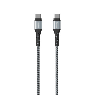 Kabel Połączeniowy USB-C Do USB-C 2 m Energizer Ultimate Srebrny
