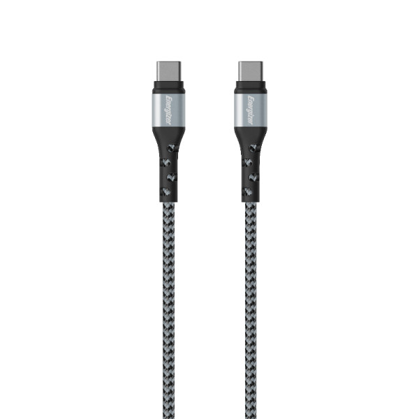 Kabel Połączeniowy USB-C Do USB-C 2 m Energizer Ultimate Srebrny