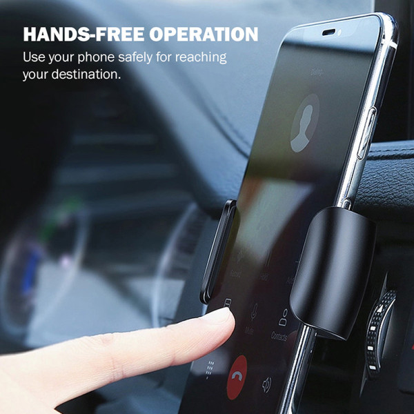 Uchwyt Uniwersalny Samochodowy Do Telefonu 4 " - 6.5'' Crong Universal Smart Car Holder Czarny