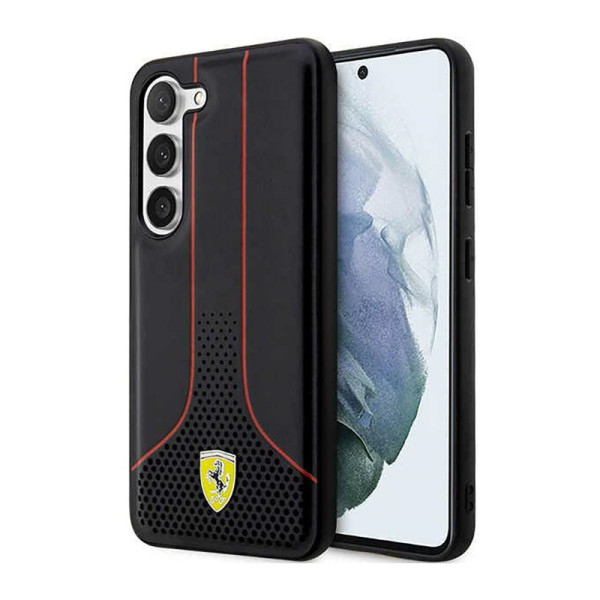 Etui Do Samsung Galaxy S23 Ferrari Perforated 296P Collection Czarny