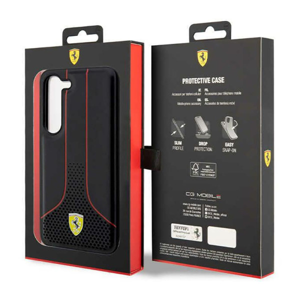 Etui Do Samsung Galaxy S23 Ferrari Perforated 296P Collection Czarny
