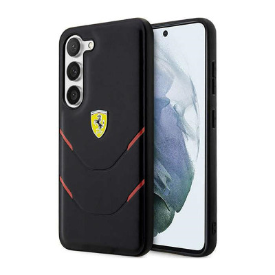 Etui Do Samsung Galaxy S23 Ferrari Hot Stamp Lines Czarny