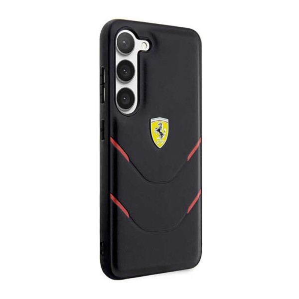 Etui Do Samsung Galaxy S23 Ferrari Hot Stamp Lines Czarny