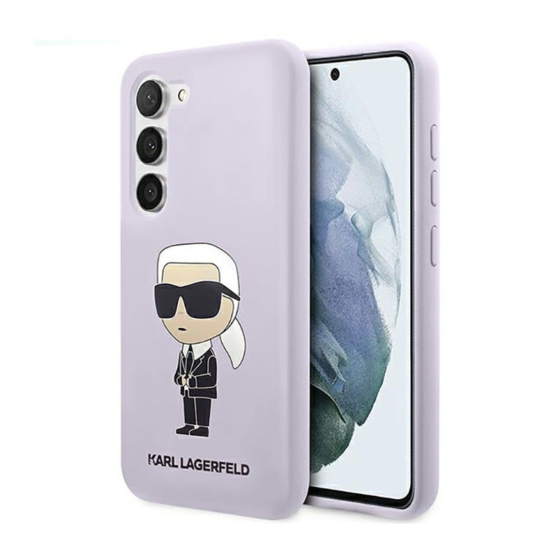 Etui Do Samsung Galaxy S23+ Karl Lagerfeld Silicone NFT Ikonik Fioletowy