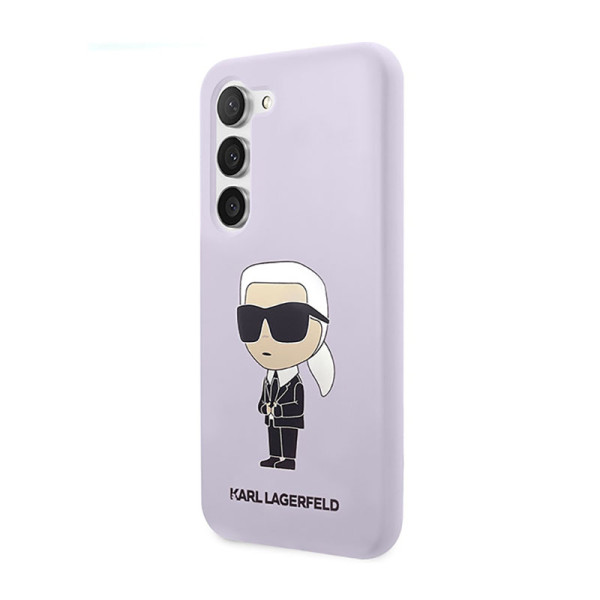 Etui Do Samsung Galaxy S23+ Karl Lagerfeld Silicone NFT Ikonik Fioletowy