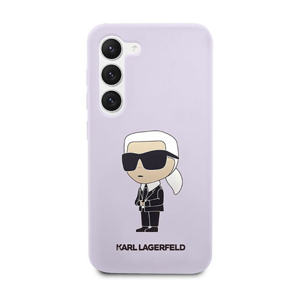 Etui Do Samsung Galaxy S23+ Karl Lagerfeld Silicone NFT Ikonik Fioletowy