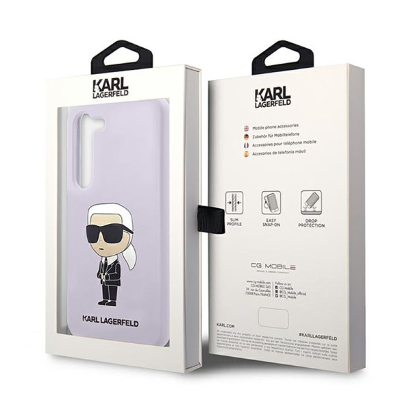 Etui Do Samsung Galaxy S23+ Karl Lagerfeld Silicone NFT Ikonik Fioletowy
