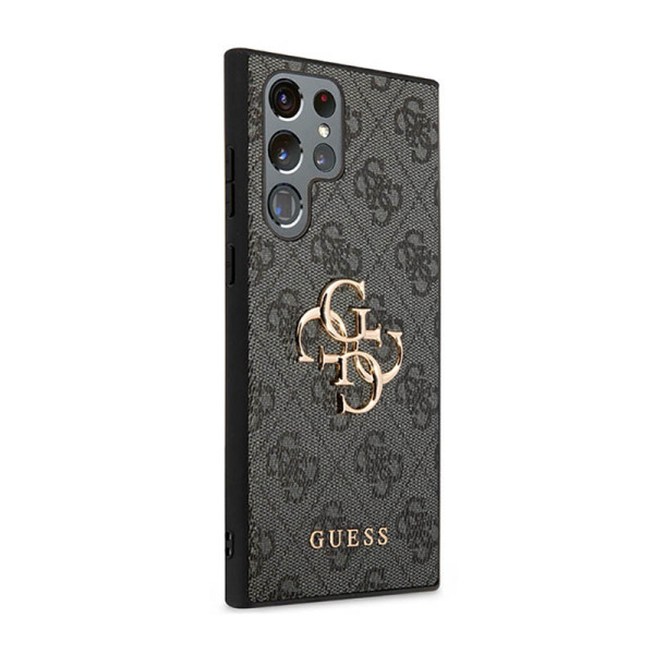 Etui Do Samsung Galaxy S23 Ultra Guess 4G Big Metal Logo Szary