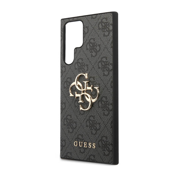 Etui Do Samsung Galaxy S23 Ultra Guess 4G Big Metal Logo Szary